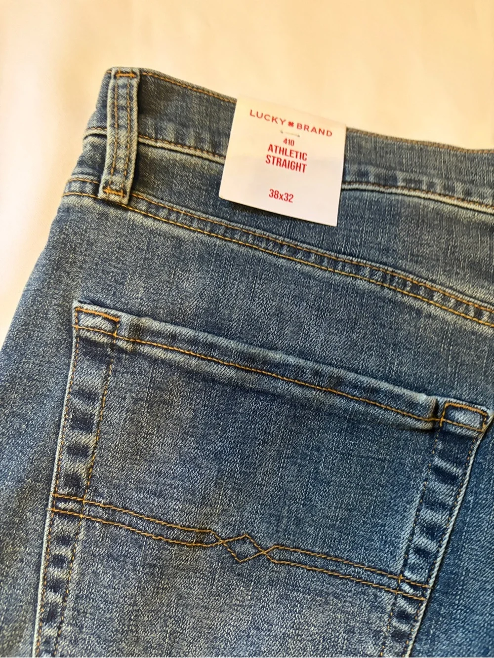 Lucky Brand Men's Straight Leg Dark Blue Jeans